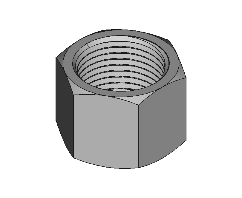Nuts for High-Pressure Compression Fittings for Steel Tubing