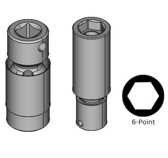 6-Point Flex Impact Sockets