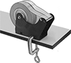 Clamp-Mount Tape Dispensers