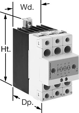 DIN-Rail Mount Long-Life High-Current Relays