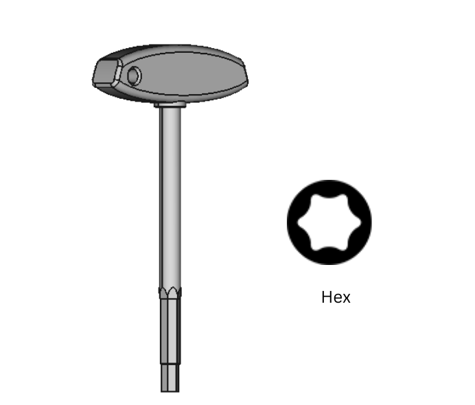 Electrical-Insulating T-Handle Keys