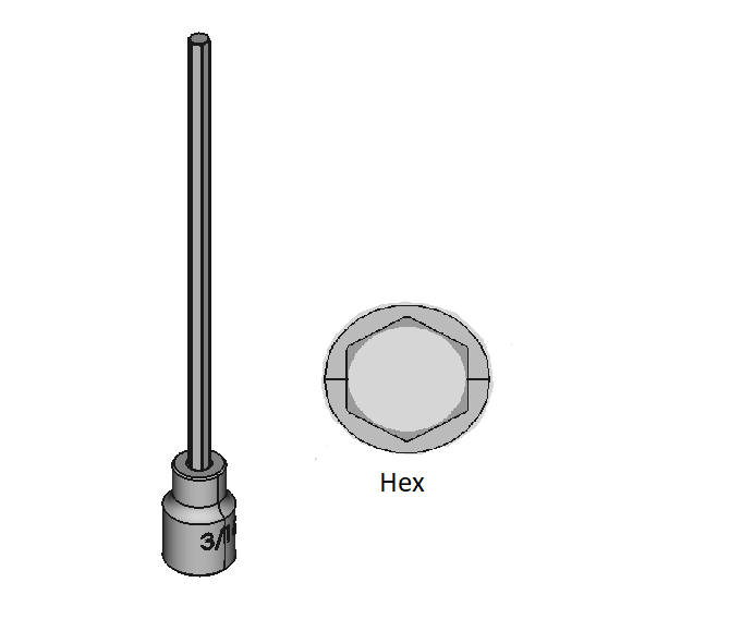 Extended-Reach Hex Bit Sockets