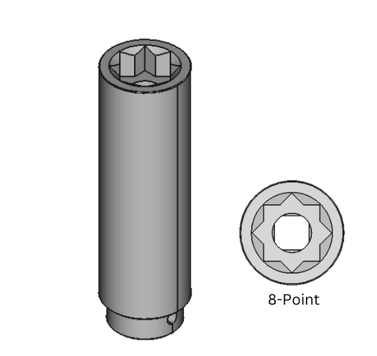 Extra-Deep 8-Point Impact Sockets
