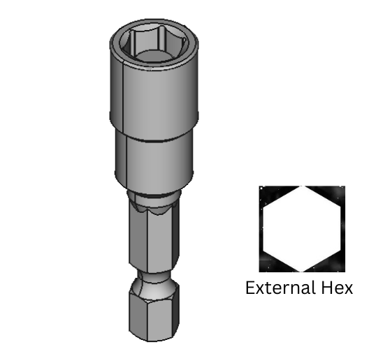 Extra-Grip Fastener-Holding Nutdriver Bits 