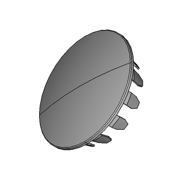 Metal Snap-In Panel-Plug