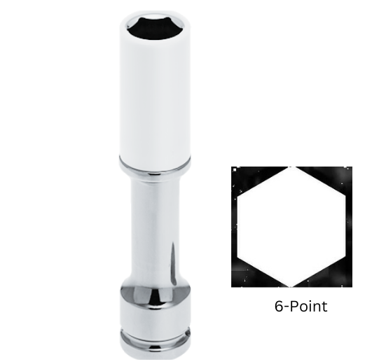 Nonmarring 6-Point Impact Sockets