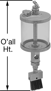 Oil Dispensers with Flow-Adjustment Valve and Brush