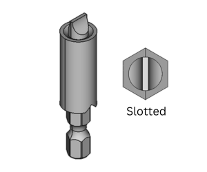 Slotted Bits with Screw Guide