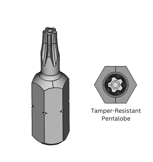 Tamper-Resistant Pentalobe Bits