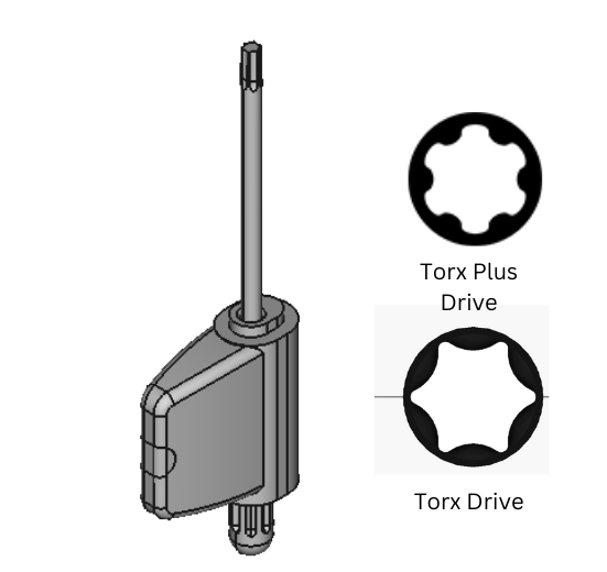 Torque-Control Flag-Handle Keys