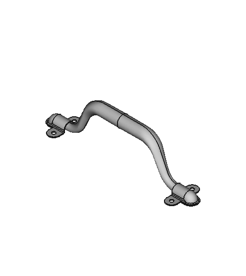 Unthreaded Through-Hole Folding Pull Handles