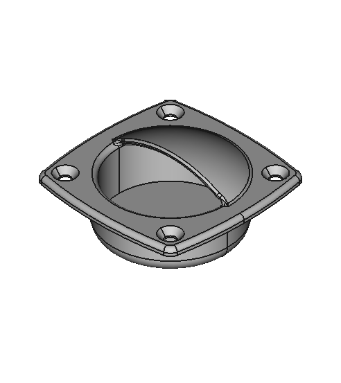 Unthreaded Through-Hole Recessed Pull Handles