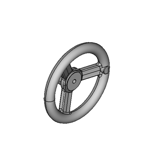 Unthreaded Through-Hole Spoked Hand Wheels